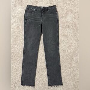 Madewell Stove Pipe Black Jeans